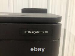 HP DesignJet T730 Large Wide Format Printer Plotter F9A29A -Powers On PLS READ