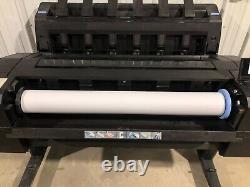 HP DesignJet T930 PostScript Wide Format Printer Plotter Partially Tested READ