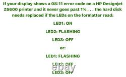 HP DesignJet Z2600 Formatter Fixes 0811 Error Fast Delivery 24/7 Support