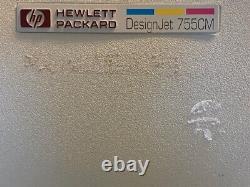 HP Hewlett Packard DesignJet 755CM 36'' Color Inkjet Printer C3198A
