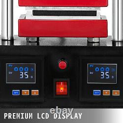 Hand Crank Rosin Press Machine Duel Heated Plates Heat Transfer 2.4X4.7 900W