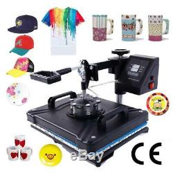 Heat Press Machine 5in1 Digital Transfer Sublimation DIY T-Shirt Mug Hat Plate