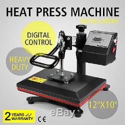 Heat Press Transfer Digital Swing Away 12 x 10 T-Shirt Sublimation Machine