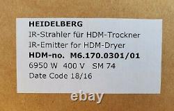 Heidelberg CD74/SM74 M6.170.0301/01 IR Lamp 6950W 400V
