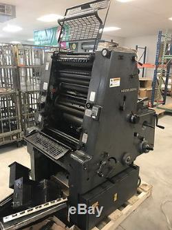 Heidelberg GTO 46 Single Color Offset Printing Press with Numbering Attachment