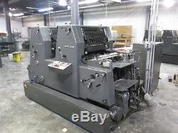 Heidelberg Gtoz 52, Year 1992, Two Color Press, Alcolor Dampening