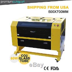 High Precise 60W CO2 Laser Engraving Cutting Machine Engraver Cutter USB Port