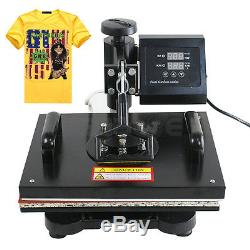 Hot 6in1 Digital Transfer Heat Press Machine Sublimation T-Shirt Mug Hat Plate