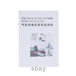 Hot Foil Stamping Machine 500W Air Pneumatic Logo Leather PVC Press 80100mm