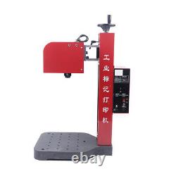 Industrial Pneumatic Marking Machine Rotary Dot Peen Labeling Name Plate Print