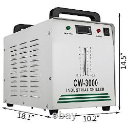 Industrial Water Chiller CW-3000 50With for 80W CO2 Laser Tube Engraver 220V