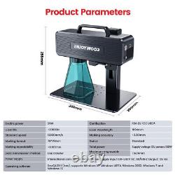 Laser Engraver Marking Desktop 2in1 High Power Engraving Machine 4K Accuracy