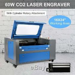 Laser Engraving Cutting Machine Pro USB 60W Co2 Laser Engraver Cutter 16 x 24