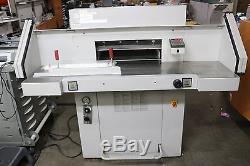 MBM Triumph 5551-EP Automatic Programmable Hydraulic Paper Cutter 21 5/8 + Side