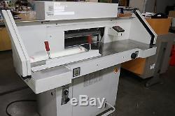 MBM Triumph 5551-EP Automatic Programmable Hydraulic Paper Cutter 21 5/8 + Side