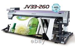 MIMAKI JV33-260 solvent printer 104 NEW HEAD! Dye sublimation or solvent refub