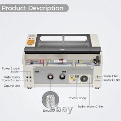 Monport 130W 35x55 CO2 Laser Engraver Engraving Autofocus 4L Water Chiller