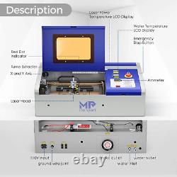 Monport 40w Lightburn-ready C02 Laser Engraver with CW3000 Water Cooling System