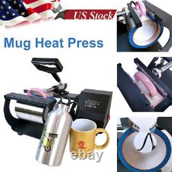 Mug Heat Press Machine Heat Sublimation Transfer for 11Oz DIY Coffee Mug Cup US