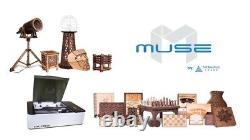 Muse 2D Laser Cutter and Engraver + Industrial Chiller and Exhaust Fan
