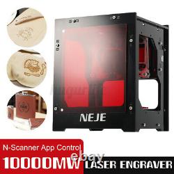 NEJE 10000mW Laser Engraver Engraving Machine Desktop DIY Cutter Printer APP