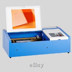 New 40W CO2 Laser Engraving Cutting Machine Engraver Cutter USB Port
