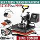 New 5 In 1 Digital Transfer Sublimation Heat Press Machine For T-shirt 12x10 Usa