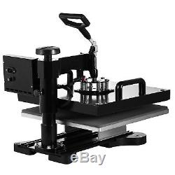 New 8IN1 15x15 T-shirt Heat Press Transfer Printing Machine Digital Print Set