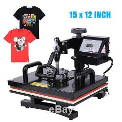 New Heat Press Transfer Digital 15 x 12 T-Shirt Sublimation Machine