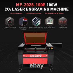 OMTech 100W CO2 Laser Engraving Cutting Engraver Cutter with Lightburn 28x20in