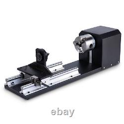OMTech Rotary Axis with 3-Jaw Chuck for 60W 80W 100W 130W CO2 Laser Engraver