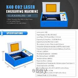 Omtech 40W 12x 8 CO2 Laser Engraver Marker Machine Crafts Cutter USB Interface