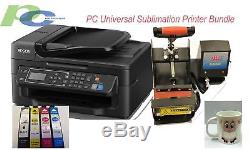 PC Universal Sublimation Bundle with Printer, Heat Press Machine & Assorted Mugs