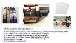 PC Universal Sublimation Bundle with Printer, Heat Press Machine & Assorted Mugs