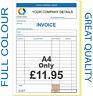 Personalised A4 Invoice Book / Duplicate / Ncr / Receipt/ Order, 50 Sets / Pad