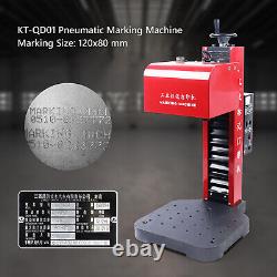 Pneumatic Dot Peen Marking Machine NamePlate Metal Engraving Tag Marking Printer