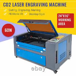 Preenex 60W 24 ×16 CO2 Laser Engraver Cutter Engraving Cutting Machine Ruida