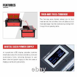 Preenex CO2 150W Laser Engraver Cutter 63x40in Bed Autofocus Water Chiller Ruida