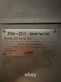 Pro-Cut Cutter Machine Model 235