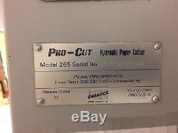 ProCut 265 D Hydraulic Paper cutter