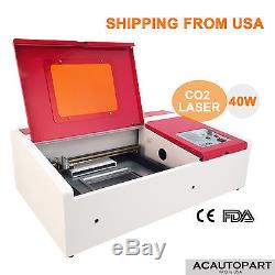 Professional 40W Laser Engraving Machine With Exhaust Fan USB Port 12x 8