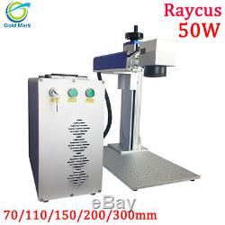 Raycus 50w fiber laser marking machine with rotary device free shipping to US