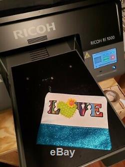 Ricoh Ri1000, DTG printer, direct to garment printer, cmyk and white ink printer