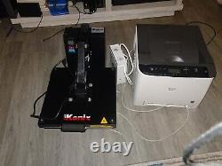 Ricoma RP-200 Heat Transfer Laser Printer, Ricoma HP-3838H High Heat Press 15x15