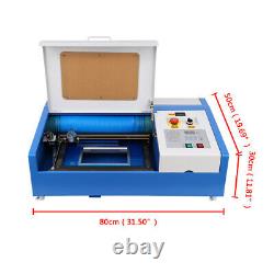 Ridgeyard 40W CO2 Laser Engraving Cutting Machine 12x8 Engraver Cutter USB