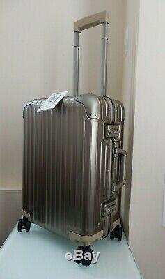 Rimowa Original Cabin Aluminum Multiwheel Carry On Suitcase Titanium