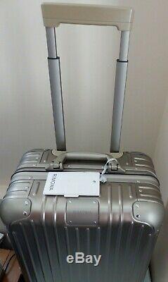 Rimowa Original Cabin Aluminum Multiwheel Carry On Suitcase Titanium