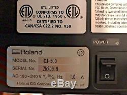 Roland CAMMJETT CJ-500 Eco Solvent Printer/Cutter/Plotter 54 Wide Format