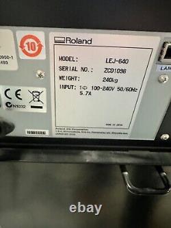 Roland LEJ640 UV Hybrid Printer CMYK Plus White and Clear Ink