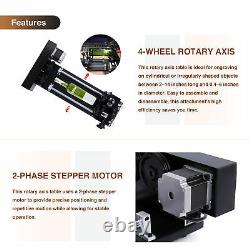 Rotary Axis Attachment for 20 x 12 28 x 20 50With60With80W CO2 Laser Engraver